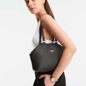 Parigi Black Trapeze Women's Shoulder Bag - Shoulder Bags 8