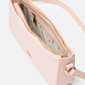 Parigi Powder Pink Women's Baguette Shoulder Bag - Shoulder Bags 3