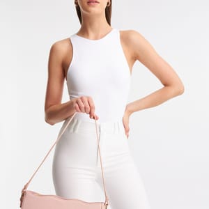Parigi Powder Pink Women's Baguette Shoulder Bag - Shoulder Bags 5