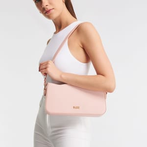 Parigi Powder Pink Women's Baguette Shoulder Bag - Shoulder Bags 8