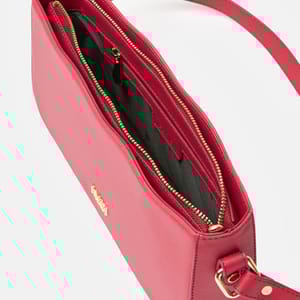 Parigi Women's Fuchsia Baguette Shoulder Bag - Shoulder Bags 3