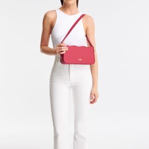 Parigi Women's Fuchsia Baguette Shoulder Bag - Shoulder Bags 4