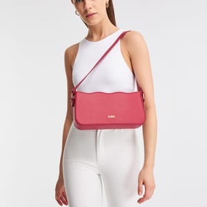 Parigi Women's Fuchsia Baguette Shoulder Bag - Shoulder Bags 6