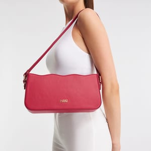 Parigi Women's Fuchsia Baguette Shoulder Bag - Shoulder Bags 7