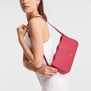 Parigi Women's Fuchsia Baguette Shoulder Bag - Shoulder Bags 8