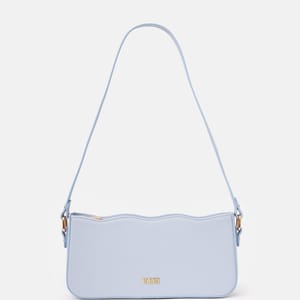 Parigi Light Blue Women's Baguette Shoulder Bag - Shoulder Bags