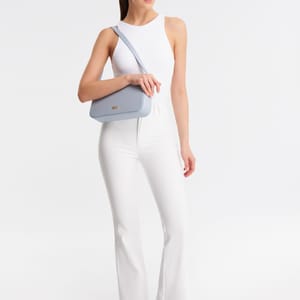 Parigi Light Blue Women's Baguette Shoulder Bag - Shoulder Bags 4