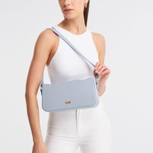 Parigi Light Blue Women's Baguette Shoulder Bag - Shoulder Bags 5
