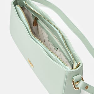 PR175H0KEM11_4.jpg Parigi Women's Mint Baguette Shoulder Bag - Shoulder Bags 3
