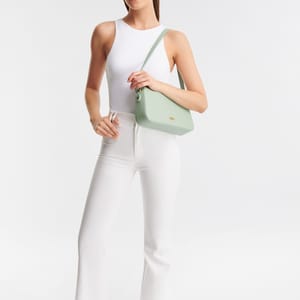 PR175H0KEM11_6.jpg Parigi Women's Mint Baguette Shoulder Bag - Shoulder Bags 5