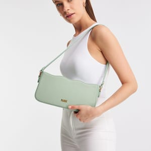 PR175H0KEM11_9.jpg Parigi Women's Mint Baguette Shoulder Bag - Shoulder Bags 8