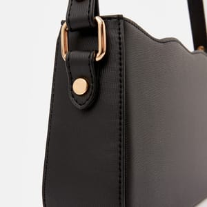 Parigi Women's Black Baguette Shoulder Bag - Shoulder Bags 2