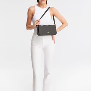 Parigi Women's Black Baguette Shoulder Bag - Shoulder Bags 4