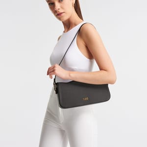 Parigi Women's Black Baguette Shoulder Bag - Shoulder Bags 6