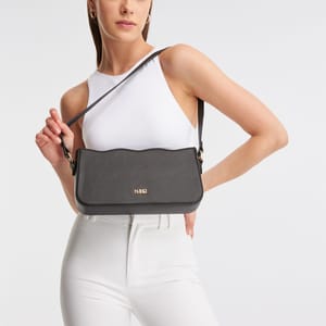 Parigi Women's Black Baguette Shoulder Bag - Shoulder Bags 8