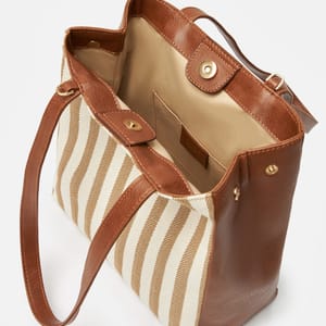 Parigi Beige Women's Strap Tote Bag - Tote Bags 3