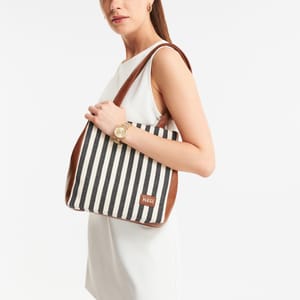 Parigi Women's Black Strap Tote Bag - Tote Bags 6