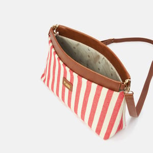 Stylish Canvas Shoulder Bag with Spacious Striped Interior4 Stylish Canvas Shoulder Bag with Spacious Striped Interior