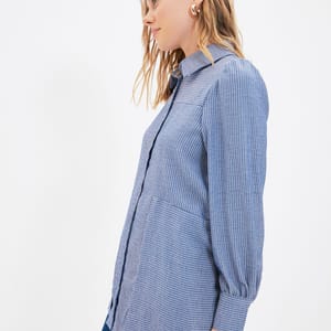 Striped Pocket Detail Tunic Trendyol - Women's Shirts & Blouses 1