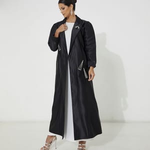 A Jacket Abaya Rosette Abaya - Women's Abayas 1