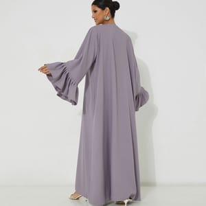 BluePurple Abaya Rosette Abaya - Women's Abayas 1