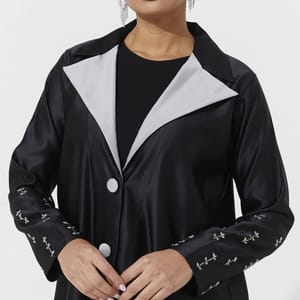 G Jacket Abaya Rosette Abaya - Women's Abayas 1