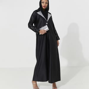 G Jacket Abaya Rosette Abaya - Women's Abayas