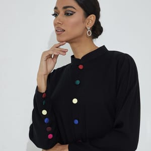 ColorButton Abaya Rosette Abaya - Women's Abayas 2
