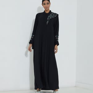 E480 Abaya Rosette Abaya - Women's Abayas