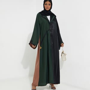 Women's Green Line Node Abaya
