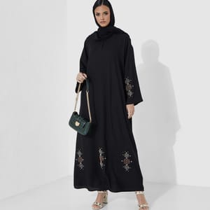197 Abaya Rosette Abaya - Women's Abayas 3
