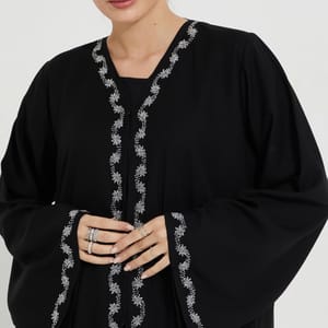 Scattering Stones Abaya Rosette Abaya - Women's Abayas 2
