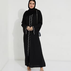 Scattering Stones Abaya Rosette Abaya - Women's Abayas 3