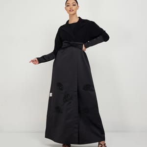 Black Bridal Queen Abaya - Abayas