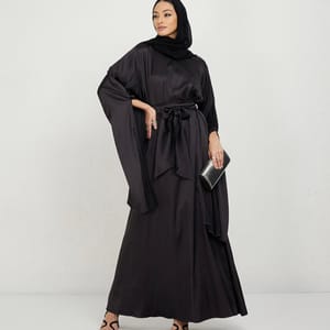 Satin long Sleeves Abaya Women's Satin Long Sleeves Abaya - Abayas 3