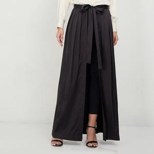Women's Black Abaya Skirt - Maxi Skirts 1
