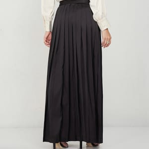 Women's Black Abaya Skirt - Maxi Skirts 2