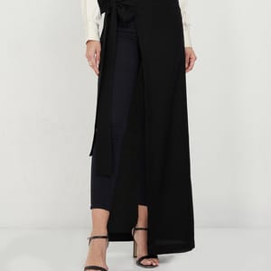 S-Skirt - Black Plain Inner Skirt For Stylish Abaya Look - Maxi Skirts 3