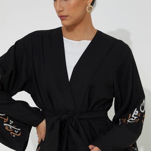 Women's Black Arabic Abaya - Abayas 3