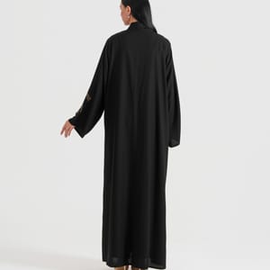 Leaves Gold Dantil Abaya Women's Leaves Gold Dantil Abaya - Abayas 2