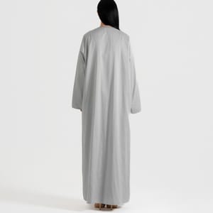 Silver abaya Rosette Abaya - Women's Abayas 2