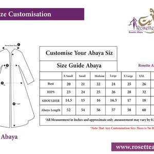 Rosette Abaya - Women's Abayas 4
