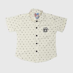 Jamaican White Pant Set - White Printed Shirt With Pants