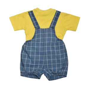 Stylish Yellow Dungaree Set For Kids Stylish Yellow Dungaree Set For Kids