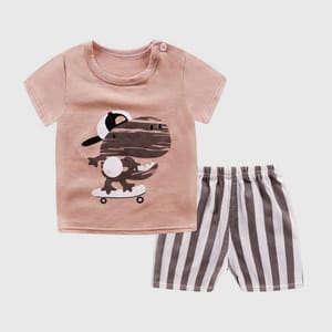Comfortable And Stylish Whale Shorts Set In Pure Cotton
