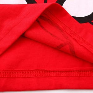 Spiderman face Printed Red T-shirt Set Baby Has - Kids's Dresses 1