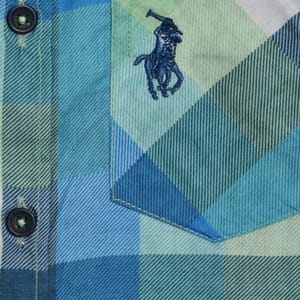 Classic Blue Checkered Full Sleeves Cotton Shirt From India