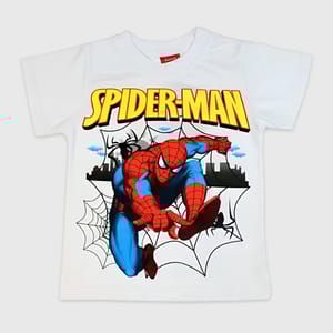 Spiderman Printed T-Shirt White