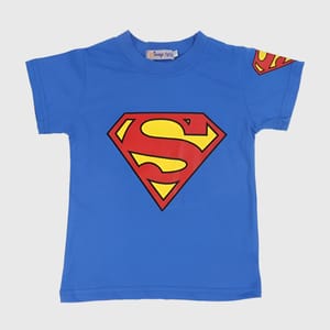 Superman Printed T-Shirt Blue