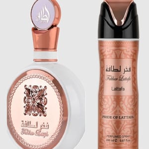 Gift Set Fakhar Lattafa Eau De Perfume 100ml And Deodorant 200ml